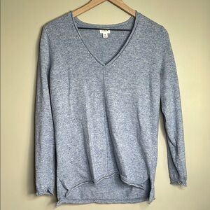 J. Crew V-Neck Light Blue Sweater Womens Medium